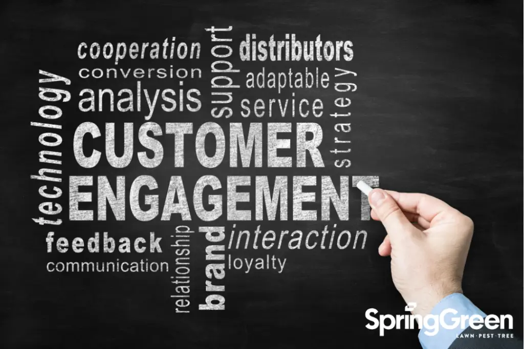 customer engagement written on chalkboard