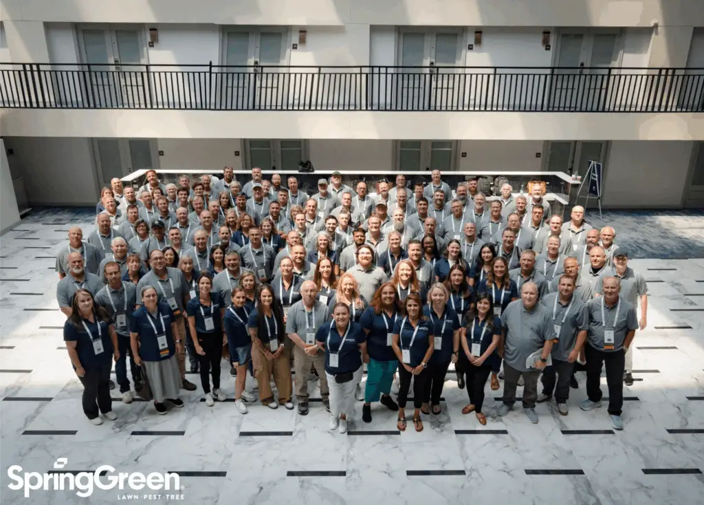 Group photo of all SpringGreen franchise owners and the corporate support staff at the 2025 National Training Conference