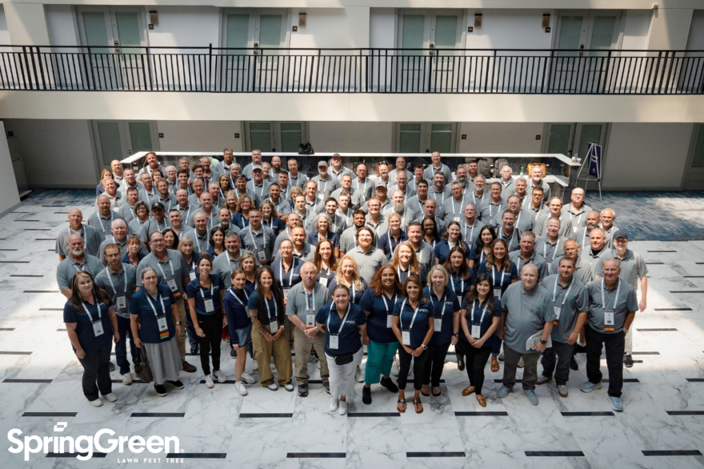 Group photo of all SpringGreen franchise owners and the corporate support staff at the 2025 National Training Conference