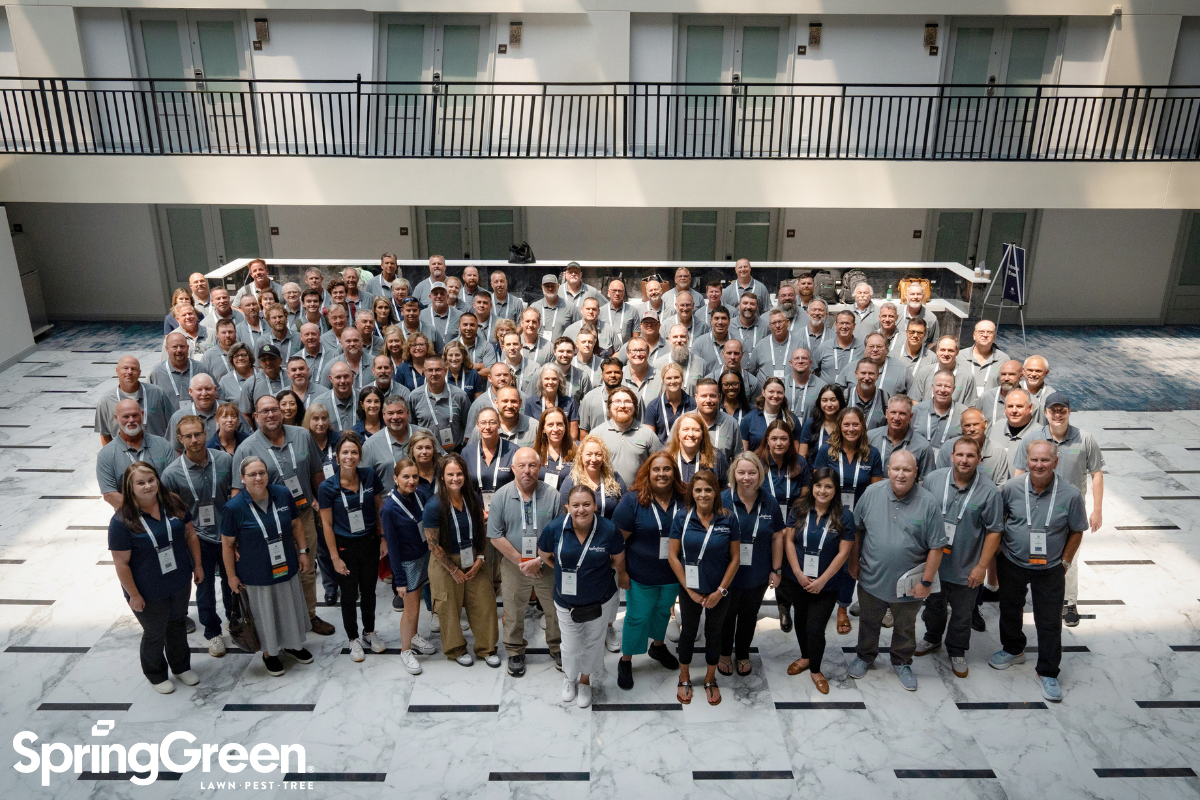 Group photo of all SpringGreen franchise owners and the corporate support staff at the 2025 National Training Conference