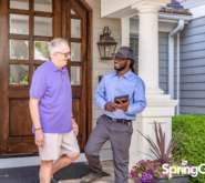 SpringGreen employee talking to customer